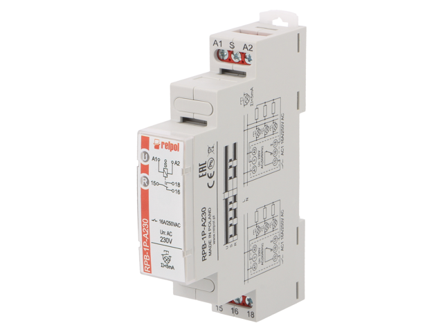 Relés de impulso biestables de la serie RPB