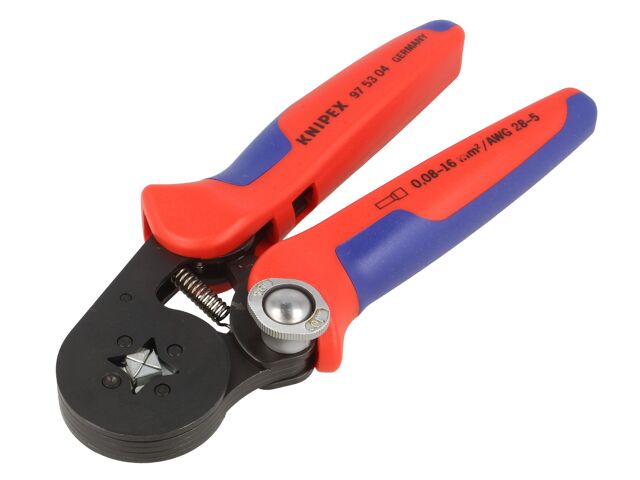 Herramienta de crimpado para terminales de manguitos KNIPEX