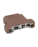Borne de conexión carril Din marrón 10 mm2